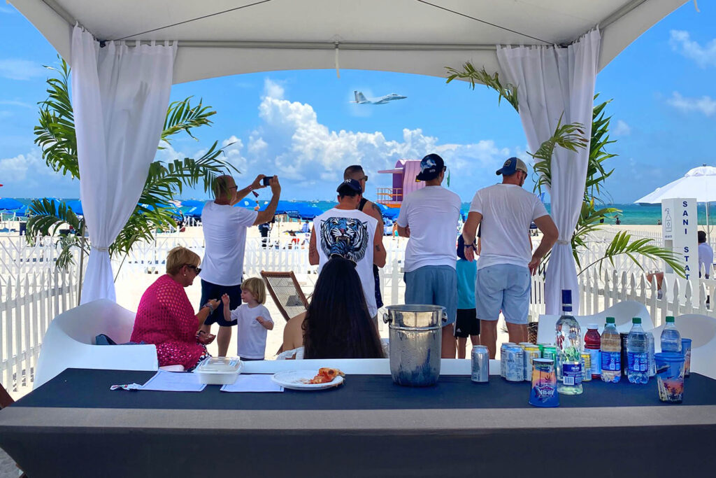 8_View-from-Cabana - Mickey Markoff the Executive Producer of the Air and Sea Show